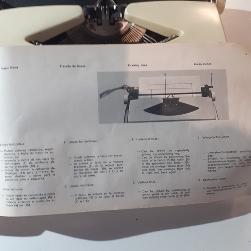 27 - Vintage typewriter abc 1500 with original instructions. Good clean condition.