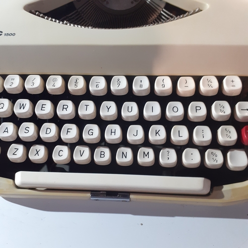 27 - Vintage typewriter abc 1500 with original instructions. Good clean condition.