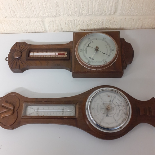 31 - 2 x barometers in need of cleaning up.