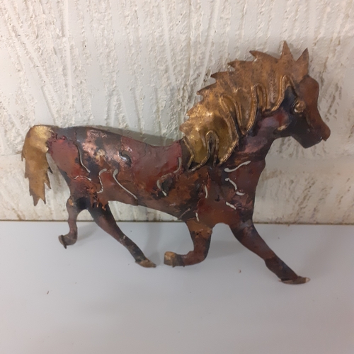 3 - Collection of metal and brass horse figures. 5 in total. Some interesting and unusual pieces