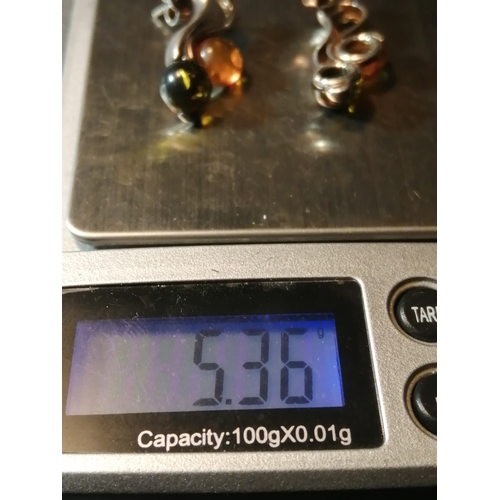 21A - Silver earrings 5.36 grams