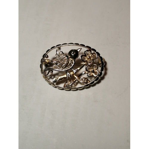 23A - Silver brooch 3.55 grams