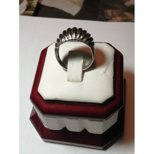 24A - Silver ring 6.33 grams Size O