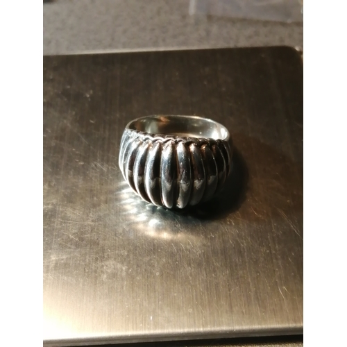 24A - Silver ring 6.33 grams Size O