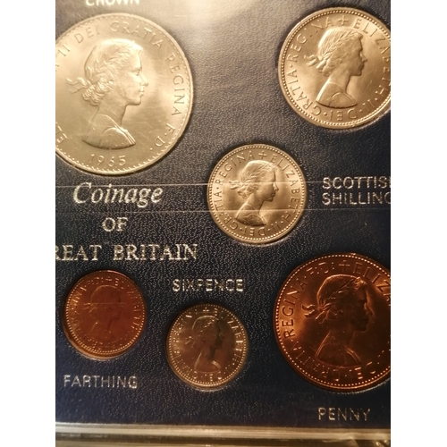 31A - Coinage of Great Britain set Crown to farthing (10 coins) Includes scarce 1956 farthing