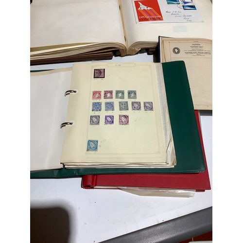 78 - Large stamp collection inc commonwealth & USA album, commemoratives, vintage improved postage stamp ... 