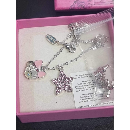 85 - Brand new Me to You bear necklace & ear rings