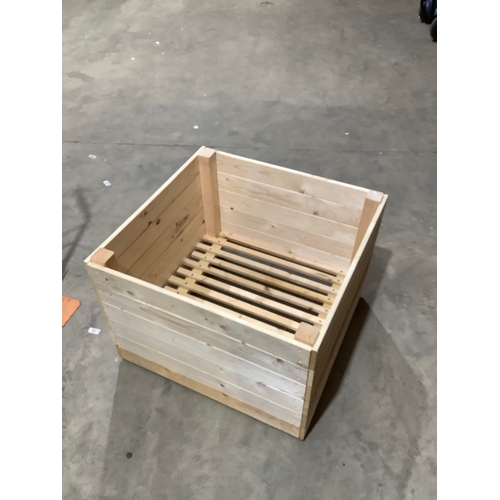 165 - 75x75cm wooden planter - built as new