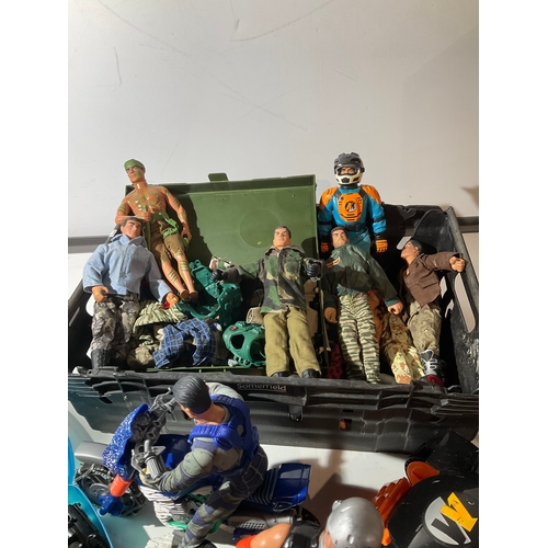 363 - Collection of action men and vehicles