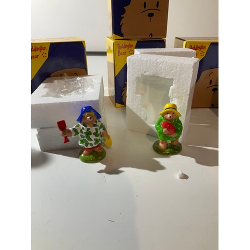 180 - 6 x boxed Coal Port Characters Paddington Bear ornaments