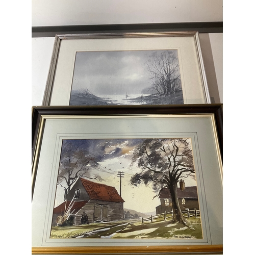 247 - 3x watercolour prints signed by various artists