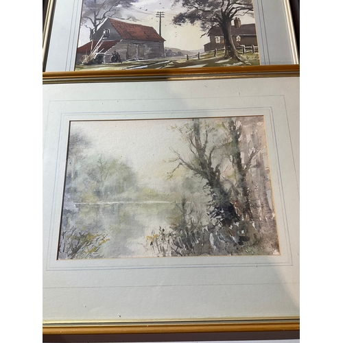 247 - 3x watercolour prints signed by various artists