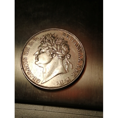 39A - 1822 George IV crown in good very fine condition