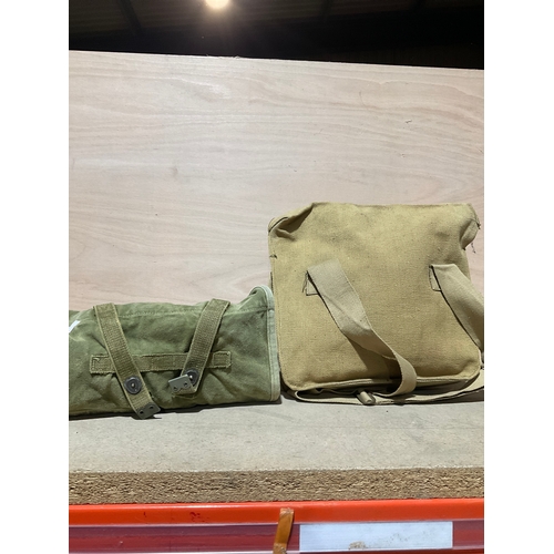 369 - WW2 british medic bags, both containing first aid and shell dressings