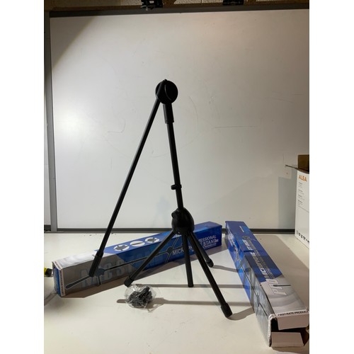 106 - 2 boxed professional microphone stands