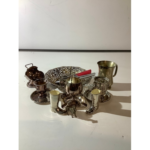 226 - Collection of silver plated items