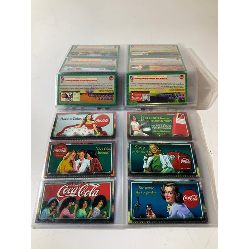 46 - vintage Selection of coca cola advertising cards