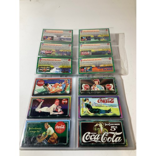 46 - vintage Selection of coca cola advertising cards