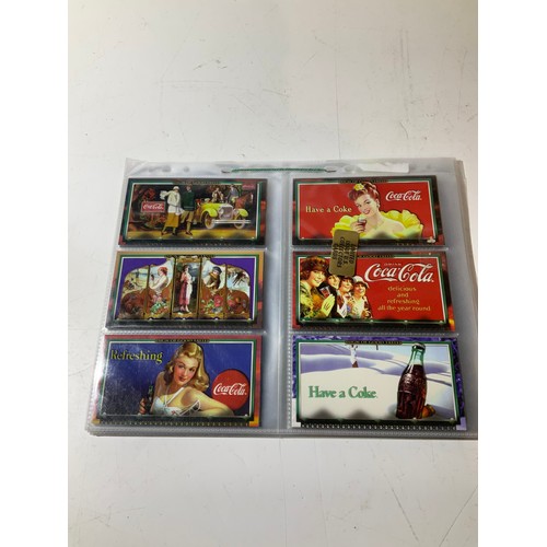 46 - vintage Selection of coca cola advertising cards