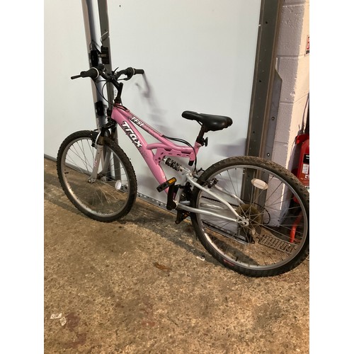 213 - Trax full suspension ladies lilac bike