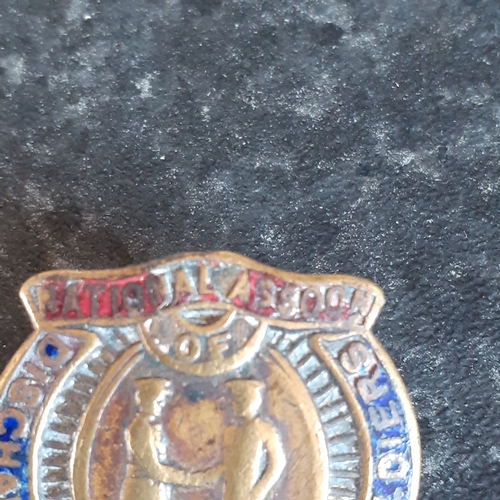 2 - National Association of Discharged Sailors and Soldiers Lapel badge.