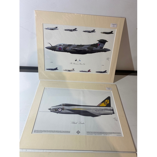 360A - 3x plane prints inc King Cobra, Black Leader & The Buccaneer Bows Out - 50x40cm