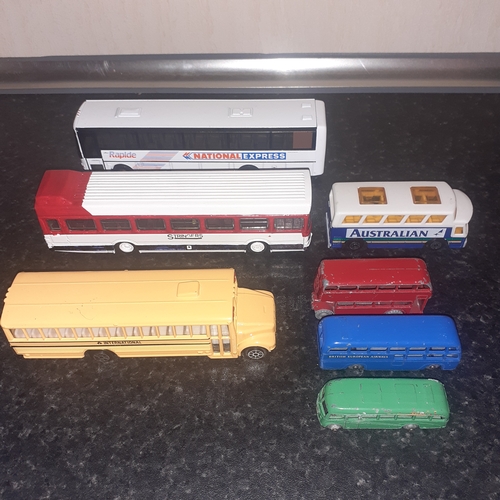 11 - Quantity of diecast, including corgi and matchbox.  Buses and  coaches collection