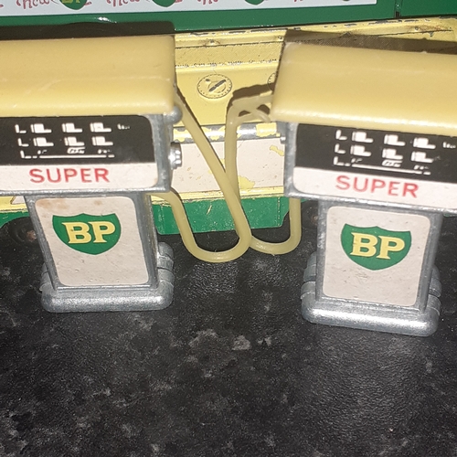 25 - Diecast BP trucks x2 plus a quantity of BP accessory signs