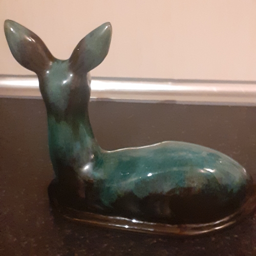 35 - Vintage blue mountain pottery deer