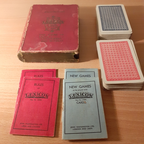 72 - Vintage collectible Lexicon card game. In original case with all cards and all instructions.