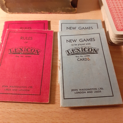 72 - Vintage collectible Lexicon card game. In original case with all cards and all instructions.