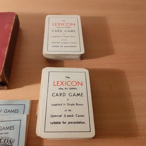 72 - Vintage collectible Lexicon card game. In original case with all cards and all instructions.