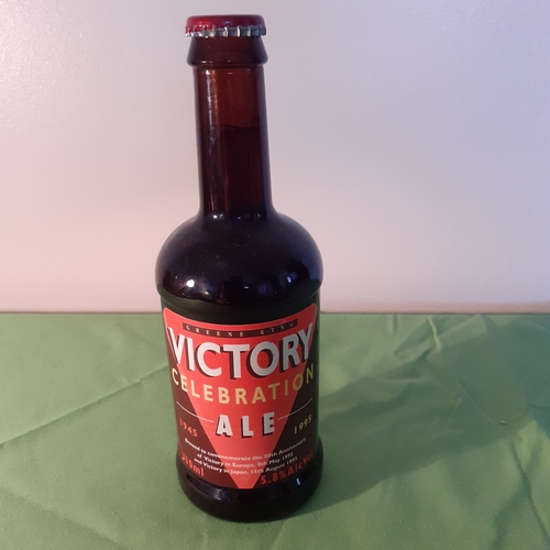 75 - One 1995 victory ale bottle of beer. Unopened and full