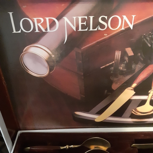 82 - Large quantity of Fürst Lord Nelson Brass/Rosewood cutlery. Mostly boxed good condition around 50 pi... 