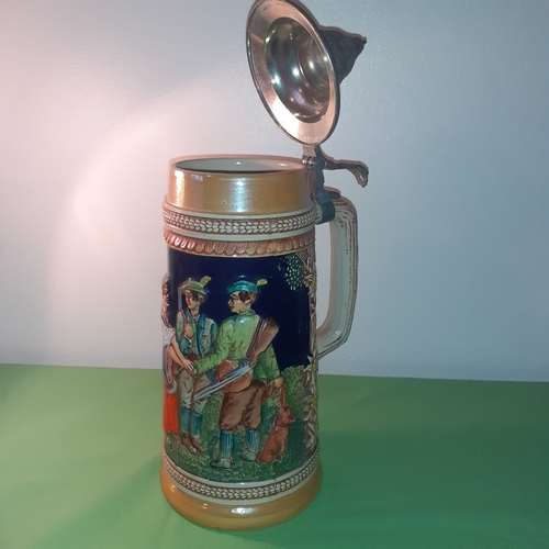 93 - Large tall, approx 27cm original Gerz, West German Stein. Good clean condition