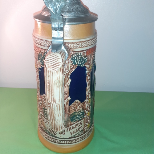 93 - Large tall, approx 27cm original Gerz, West German Stein. Good clean condition