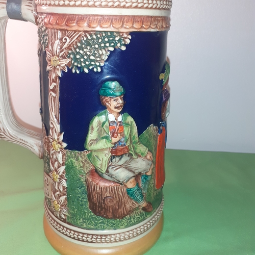 93 - Large tall, approx 27cm original Gerz, West German Stein. Good clean condition