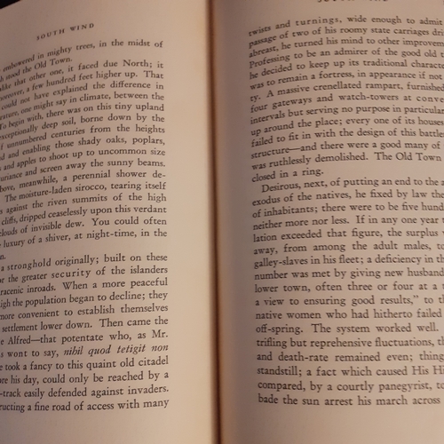 124 - South Wind, antique books, 1929. Volumes 1 and 2. Norman Douglas. Argus books.