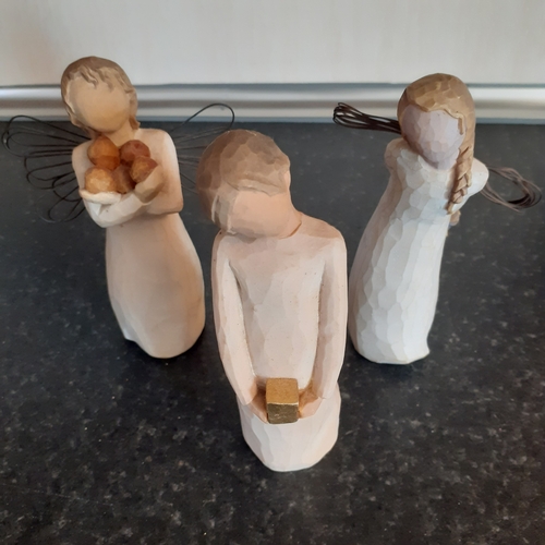 19 - 3 x Willow tree figures. Good health, Spirit of giving and Thank you