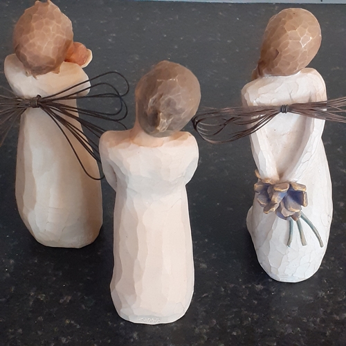 19 - 3 x Willow tree figures. Good health, Spirit of giving and Thank you