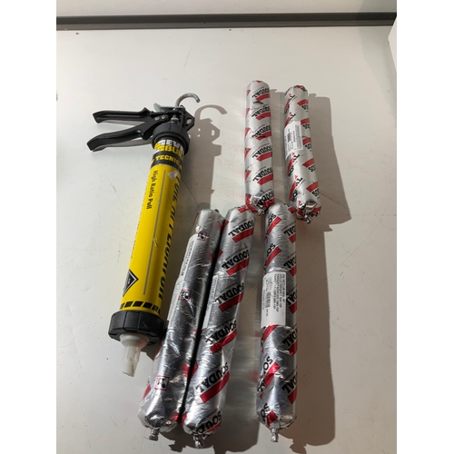 388 - Foil applicator gun and 5 tubes