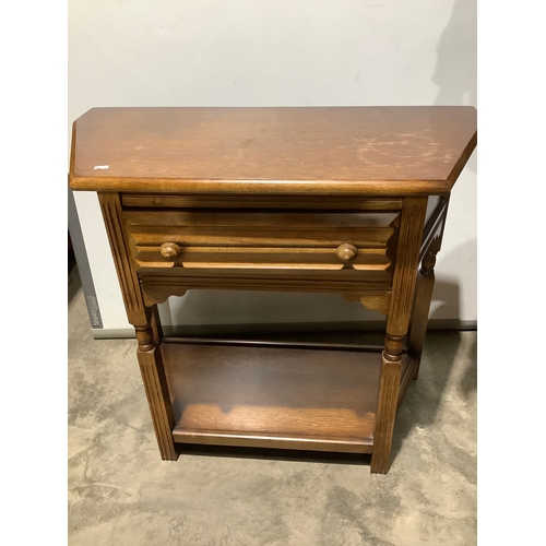 357 - Oak side unit with drawer