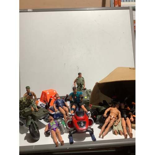 361 - Quantity of action man figures & vehicles