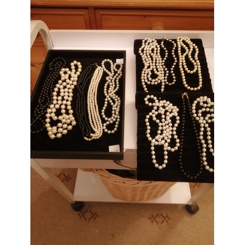 40A - 3 trays of mixed jewellery (trays not included)