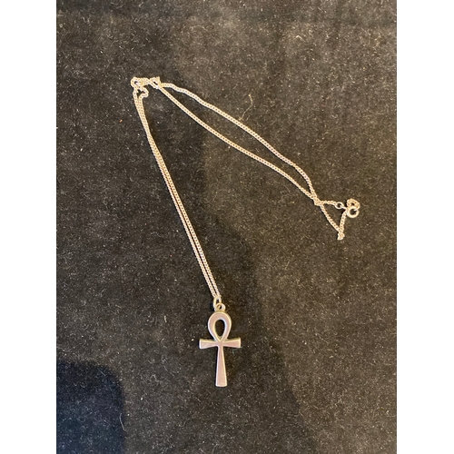 31B - Silver 925 necklace with cross pendant - total weight 4.95g