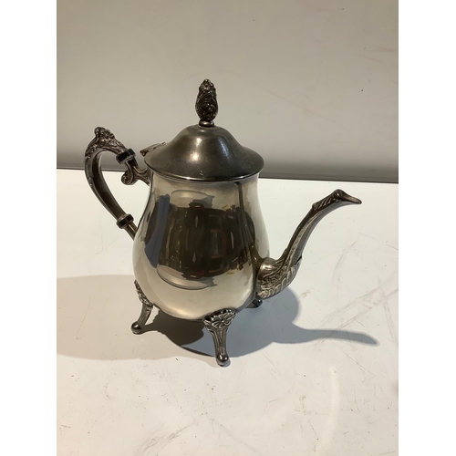 23 - Pair of silver plated coffee pots