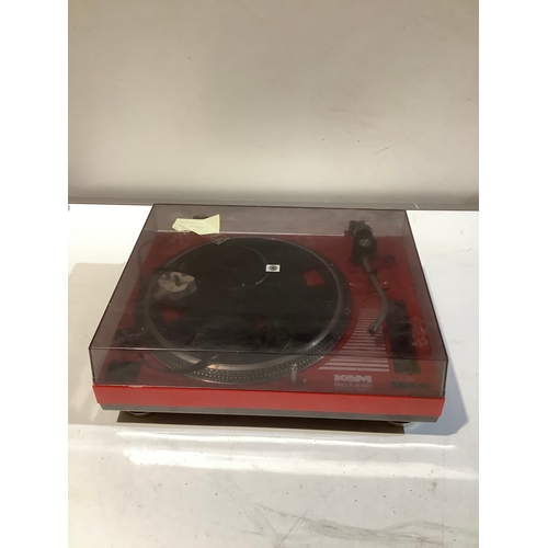 38 - KAM BDX280 stereo turntable - working motor but no cartridge