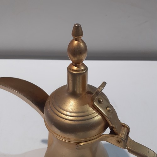 70 - Brass finish on stainless steel coffee pot 18/8 stainless