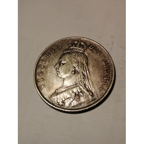 36A - 1888 Victorian halfcrown in good very fine condition