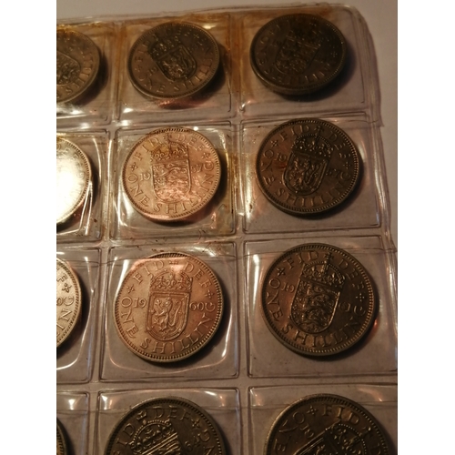 23A - Collection of 32 shillings 1950 to 1966